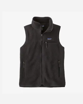 W's Retro Pile Vest - Ink Black