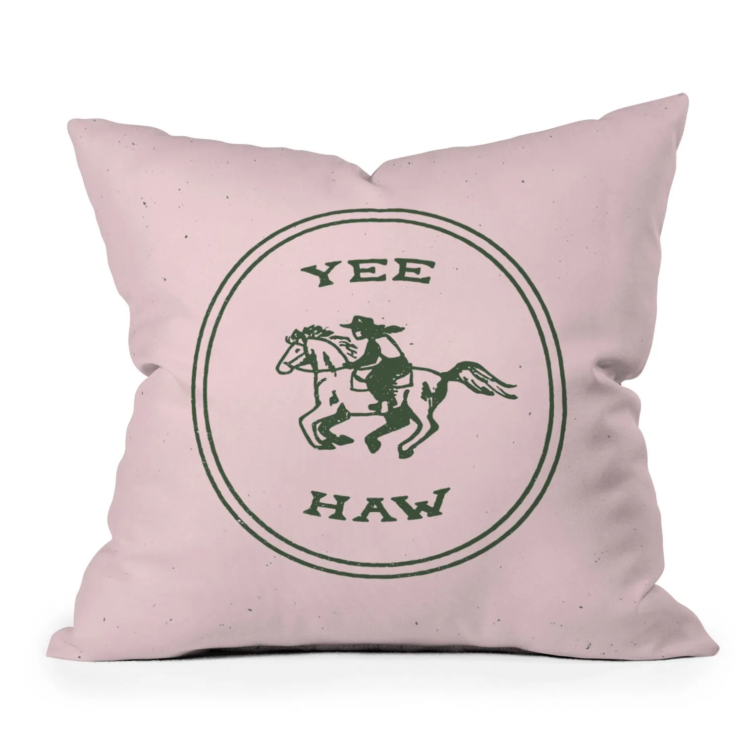 Yee Haw in Pink Indoor / Outdoor Throw Pillows (DS) DD