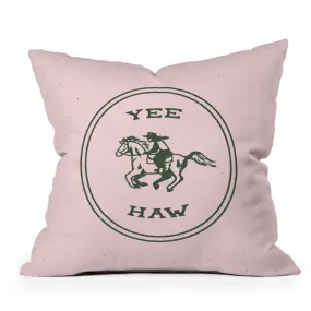 Yee Haw in Pink Indoor / Outdoor Throw Pillows (DS) DD