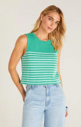 Z Supply Sloane Stripe Tank in Succulent